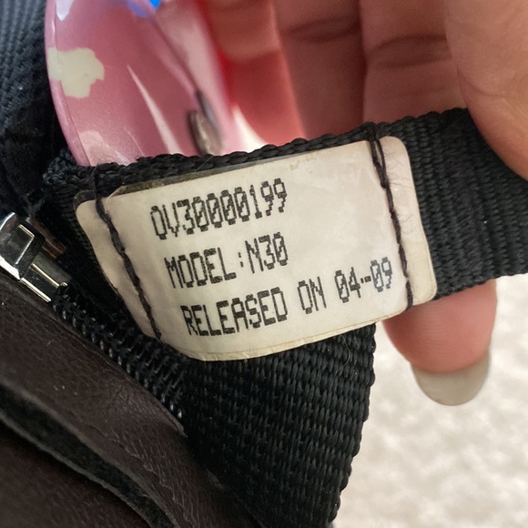 Classic Vintage Nolan N30 Scooter Helmet in Pink/White - Picture 10 of 10